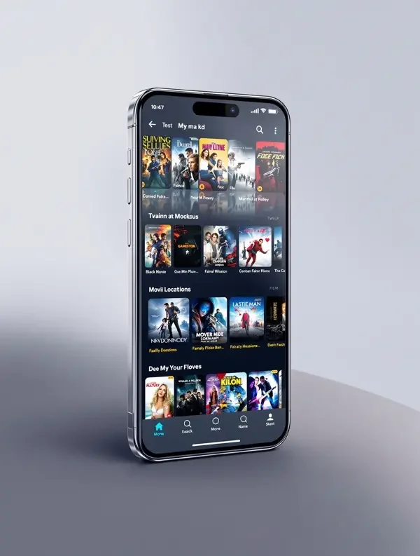 老狼影院 APP 手机界面展示